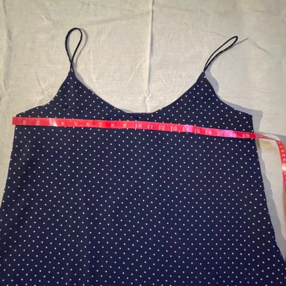 Navy Blue Double Layer Polka Dot Camisole - size 12 - Picture 7 of 8